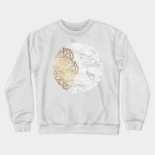 Mandala Gold Marble Crewneck Sweatshirt